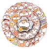 50 Milk Tea Hamster Stickers - Cute Cartoon Animals, Waterproof for Phone Cases, Water Bottles, Journals