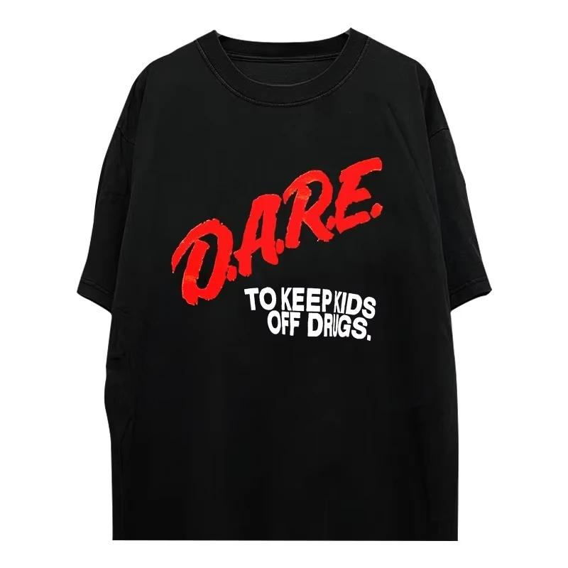 2026 New Printed Letters Summer Leisure Sports Comfortable Short-sleeved T-shirt American Retro Texture T-shirt