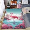Pink Flamingo Pattern Rug for Home Decor Suitable for Use As an Anti-slip Game Mat for Living Room and Bedroom Sofas