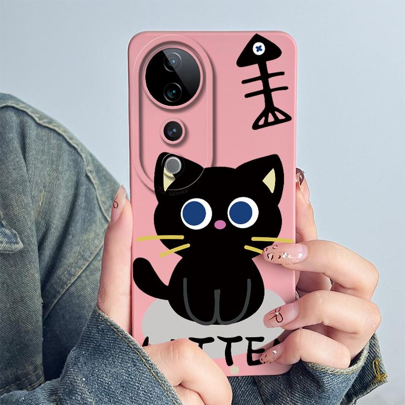 Case for Vivo V40 Pro 5G Matte Soft Silicone Cute Astronaut Protection Bumper Shells for Vivo V40 V 40Pro V 40 5G Phone Covers
