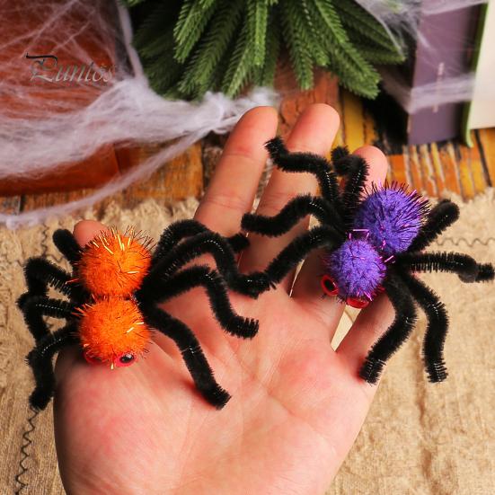 Halloween Hair Accessories Spider Clips for Women Girls, Furry Festival Jewelry Accessories, Spooky Barrettes Costume, Cosplay Party Creepy