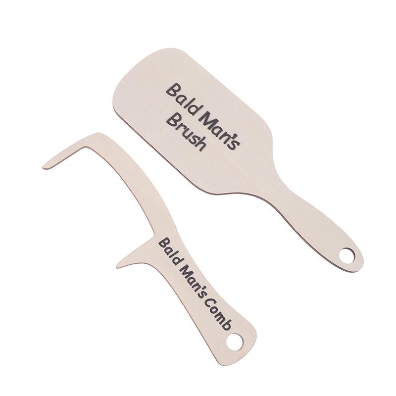 

Гумористична щітка для волосся Смішний дерев яний гребінець Подарунок для лисого чоловіка Унікальний жартівливий подарунок на День народження Onesize