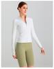 Cardigan Corto da Donna a Manica Lunga con Collo Alto e Vestibilità Slim - Perfetto per Yoga Autunnale, Corsa e Fitness