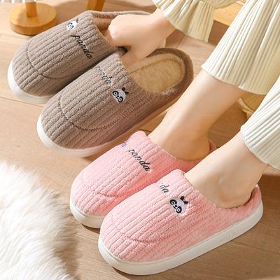 Cheap And Lightweight Indoor Confinement Shoes Home Velvet Winter Adult Couple Cotton Slippers Thickened Warm Shoes
