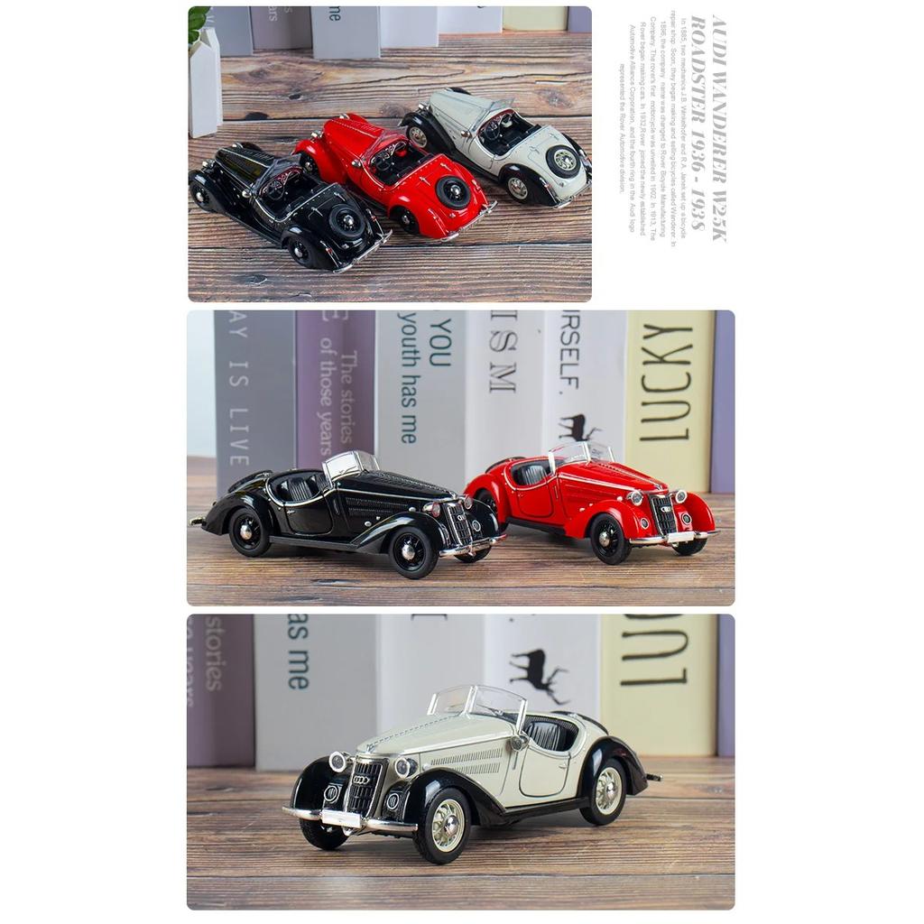 1/32 Scale W25K Simulation Car Model Diecast Toy Car Sounds & Lights Hobbies for Collection Children's Birthday Gifts