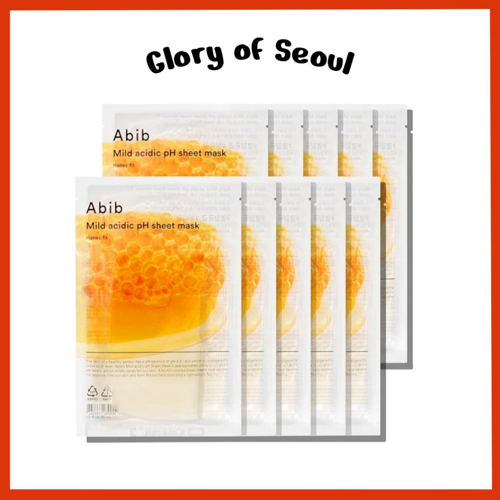 ABIB Mild acidic pH sheet mask Honey Fit 30ml (10pcs)