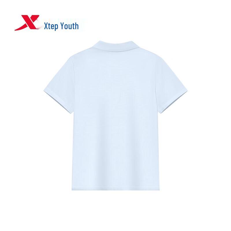 Xtep Youth 'Yuanqi' Breathable Short Sleeve Sport Polo T-Shirt