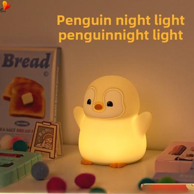 Penguin Baby Little Penguin Night Light English Patting Light USB Rechargeable Atmosphere Creative LED Light