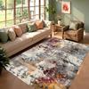 Abstract Watercolor Carpet Colorful Distressed Pattern Rug for Living Room Large Bedroom Floor Mat Modern Art Home Decoration