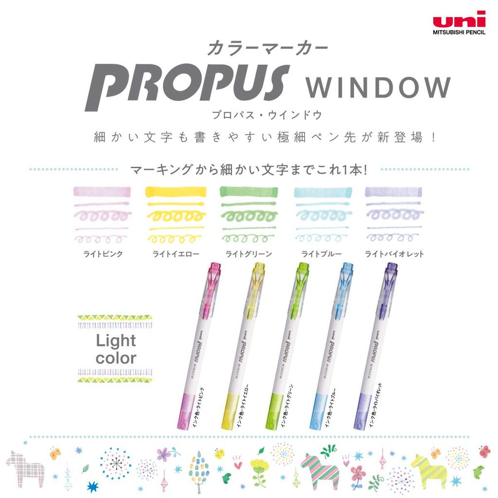Mitsubishi Pencil Color Marker Light Pro-Pass Window, Violet, 10-Piece Box, PUS103T.63