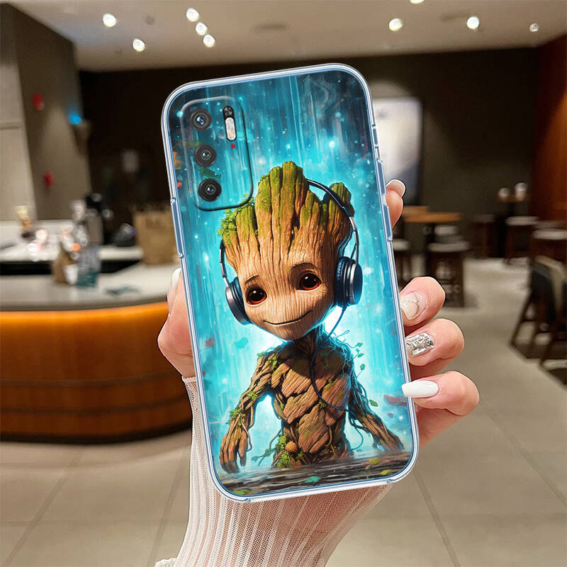 Marvel Groot Phone Case for Motorola G14 G15 G24 G30 G31 G32 G34 G41 G42 G51 G52 G50 G60S G60 G62 G72 G71 G73 G84 G85 G200 E32