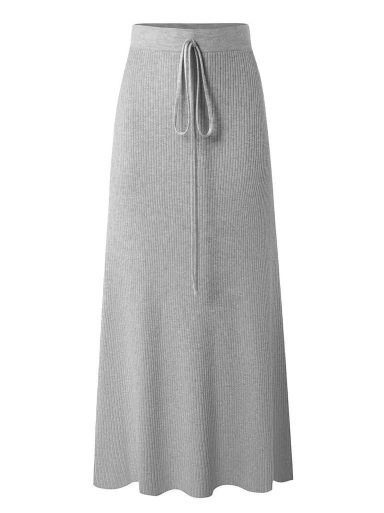 New High-Waist Slit Belt Skirt for Women: Korean Style, Slim, Temperament, Mid-Length Hip Skirt for Spring & Summer