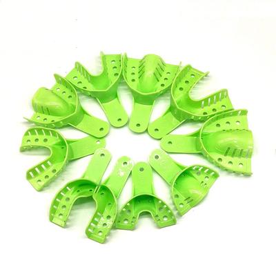 10pcs Dental Denture Plastic Impression Trays Teeth Whitening Central Supply Teeth Holder Durable For Teeth Tools