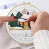 Hand Embroidery Kit Pillowcase Needlepoint Kit With Patterns Multifunctional Craft Supplies For Adults Women Relaxing Home Decor
