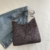 Fashion Large Capacity Leopard Print Tote Bag Popular Trendy Shoulder Bag Temperament Crossbody Bag