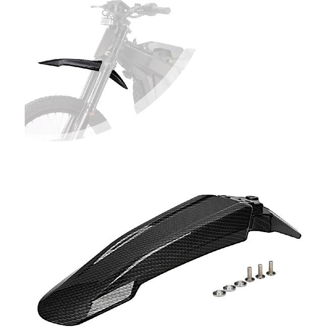 Electric Dirt Bike Front Fender for E Ride Pro,PP E Bike Mudguard Mud Guard for Eride Pro S/SS 2.0 3.0/SR - Imitation Carbon Fiber