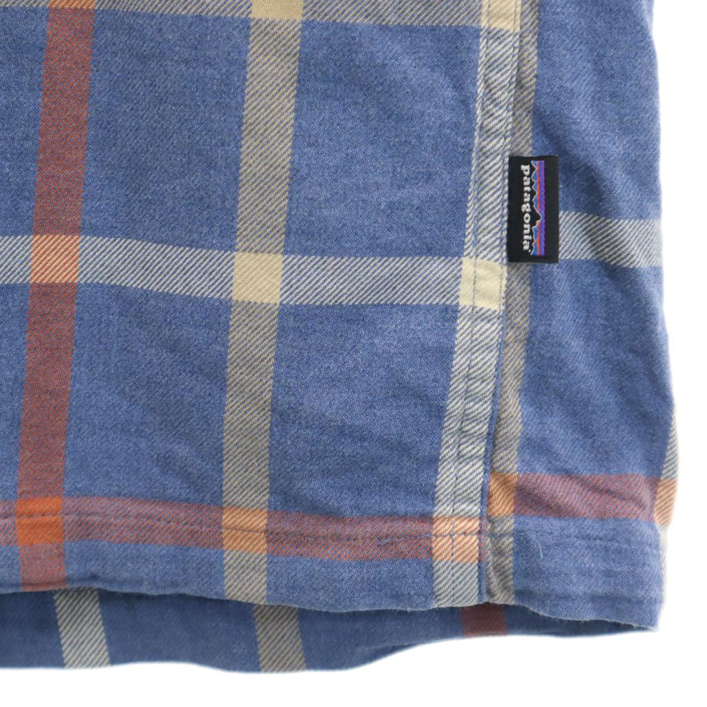 patagonia Check Pattern Long sleeve shirt XS Blue navy blue Outdoors Men's Used