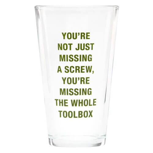 Say What Pint Glass 470mL (Missing Screw)