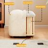Lamb Wool Small Stool, Sitting Cushion, Sofa Stool, Living Room Small Stool, Shoe Changing Stool