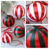6Pcs 8cm Christmas Ball Ornaments Plastic Hanging Decor for Tree Window Display & DIY Crafts Shatterproof Festive Decorations