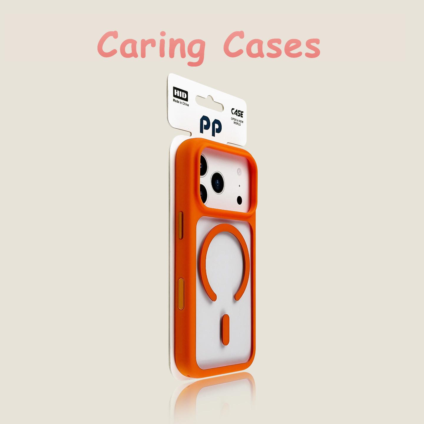 

For iPhone 17 Pro Max Case Blue Large Cutout Original Shield MagSafe Acrylic Shockproof Trendy for iPhone 16 iPhone 16 Pro Max помаранчевий