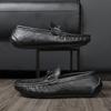 Echtes Leder Herren Freizeitschuhe Weichsohlige Herren Slipper Ultraleichte Mokassins Atmungsaktive Slipper Bequeme Herren Fahrschuhe