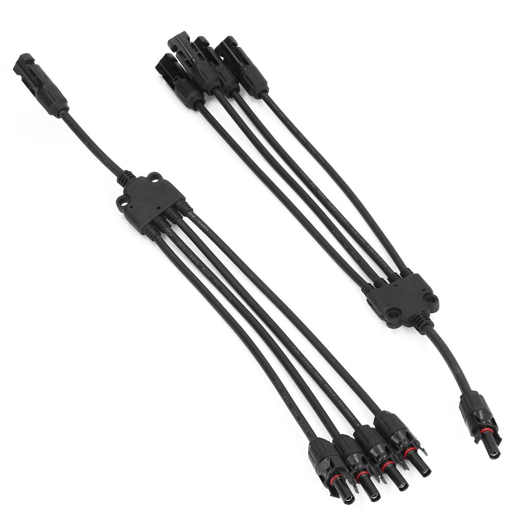 Solar Connector Y Branch 1 to 4 Waterproof Parallel Adapter Splitter for Outdoor