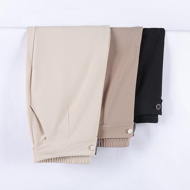 Spring Autumn 2026 Stylish Elastic High Waist Pants for Middle-Aged & Elderly Women