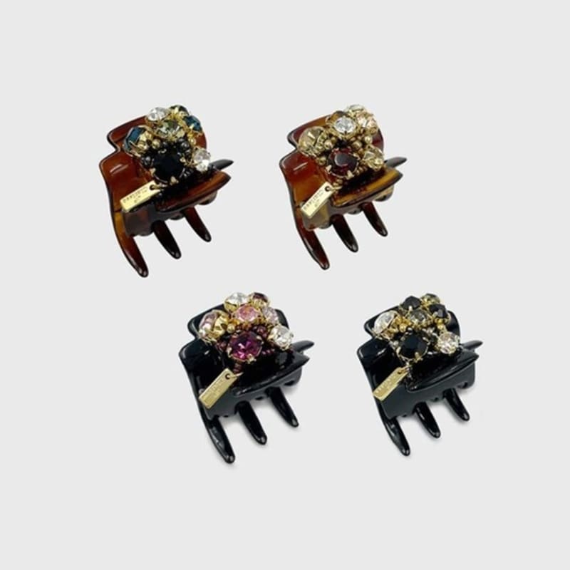 Jean Paul Clarisse Colored Austrian Crystal Fork Clip LFSA0139