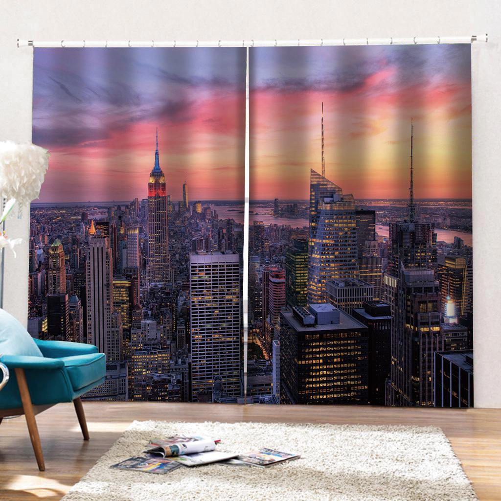 Perdele cu Umbre Seria Turnul Eiffel Paris Imprimare Digitală Perdea Peisaj Urban Decorare Living Dormitor