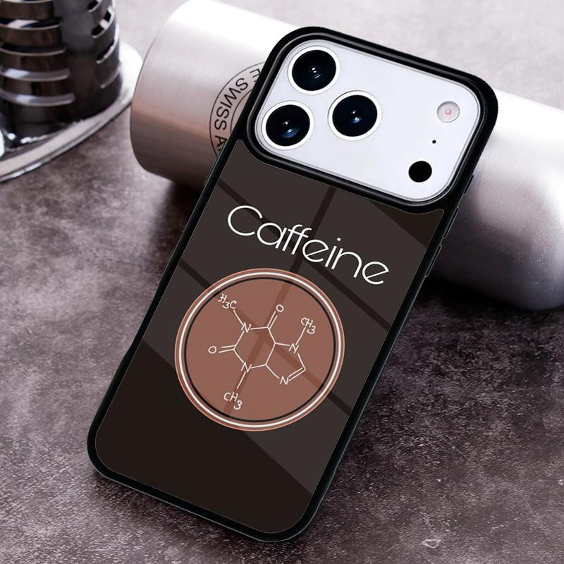 Science Chemistry Caffeine Phone Case For iPhone 17,16e,15,14,13,12,11,Mini,Pro,MAX Soft Silicone Cover