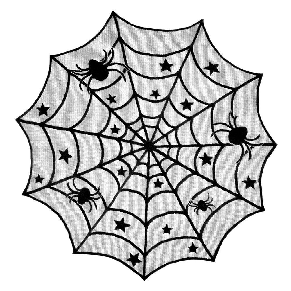 Halloween Creepy Lace Table Cloth Cover Window Door Net Party Dress Decoration