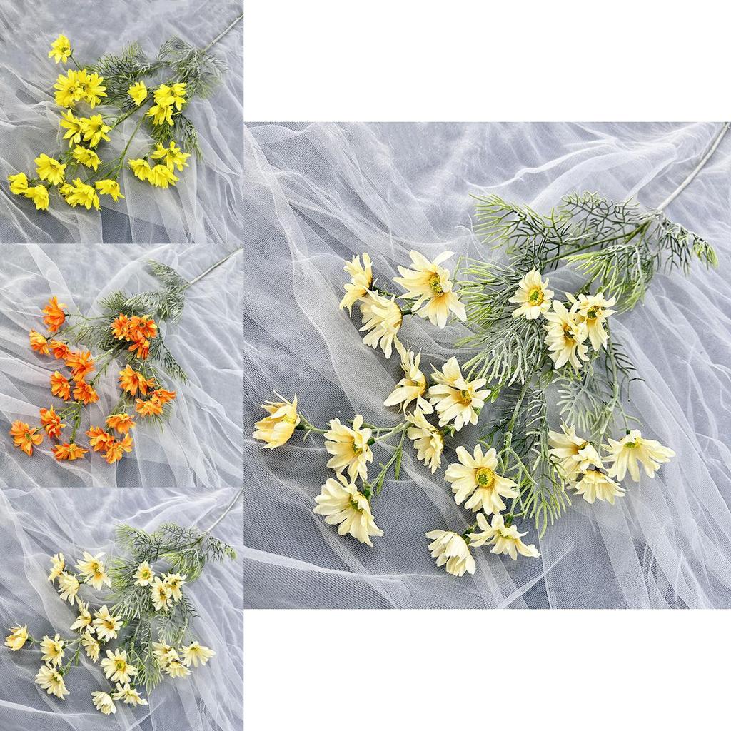 Small Fresh Series Fake Chrysanthemum Craft Flower For Office Desk And Party Decor