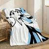 Squid Girl Throw Lightweight 240g Flannel Blanket Soft Skin-friendly for Summer Cooling