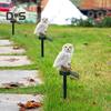 Zonneuil Licht Hars Verlicht Uil Figuur met Pin Tuindecoratie Dier LED Zonnelamp voor Huis Gazon Patio Tuin