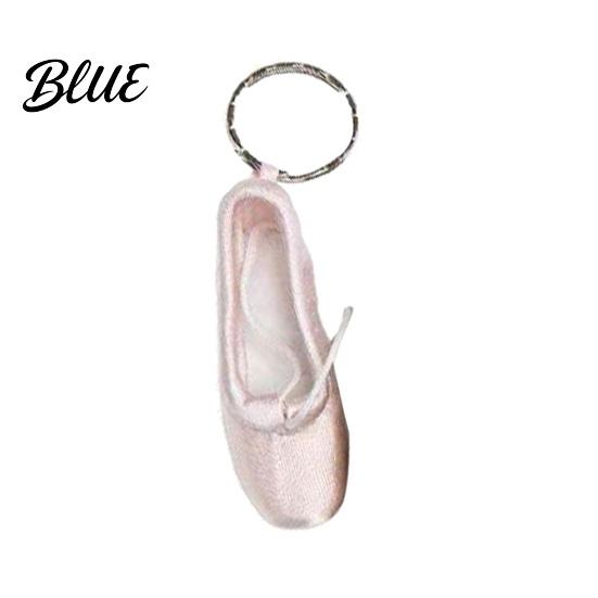 Ballerina Gift Keychain Pendant Handmade Mini Pointe Shoe Charm Ballet
