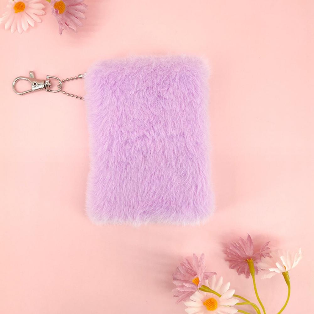 Mini Notepad Stylish Plush Mini Notebook Small Journal Book Keychain Diary For Stationery Enthusiast School Children