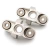2Pcs Remote Control Steering Cup, Aluminum Alloy Silver Remote Control Front Steering Cup