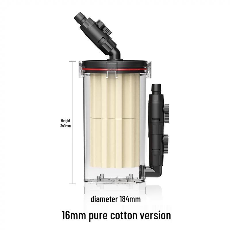 "Nitley No. 2 Non-Powered Aquarium Filter with High-Density Cotton"