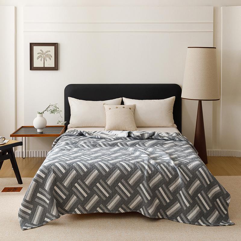 Three-Layer All-Cotton Jacquard Gauze Blanket: A-Grade Pure Cotton Nap, Multi-Functional, Air Conditioning Blanket