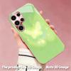 2DFlat Samsung electroplated tempered glass phone case,Glowing Butterfly in Soft GreenSuitable for Galaxy S26 S23 S24FE S25ULTRA S22 S21
