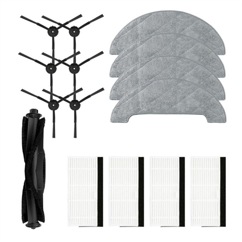 

ABUL-Hepa Filter Main Side Brush Mop Cloths Replacement Parts Spare Parts Kits Plastic+Cloth For Xiaomi Viomi S9 Robot Vacuum Cl