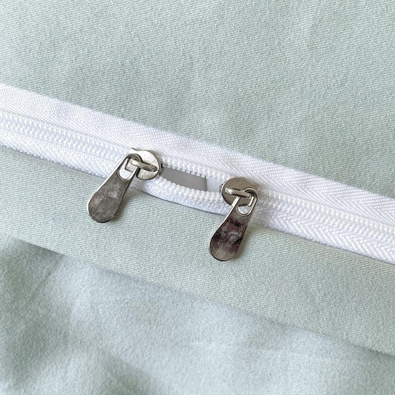 50 Cotton Polished Long-Staple Cotton Bed 4Pcs Set Feather Embroidery 100 Cotton Bed Sheet Quilt Cover