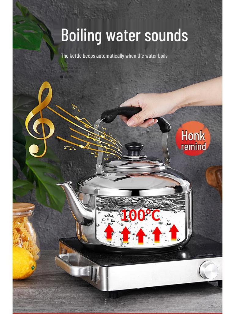 Large Capacity Stainless Steel Food Grade Kettle and Hot Water Teapot