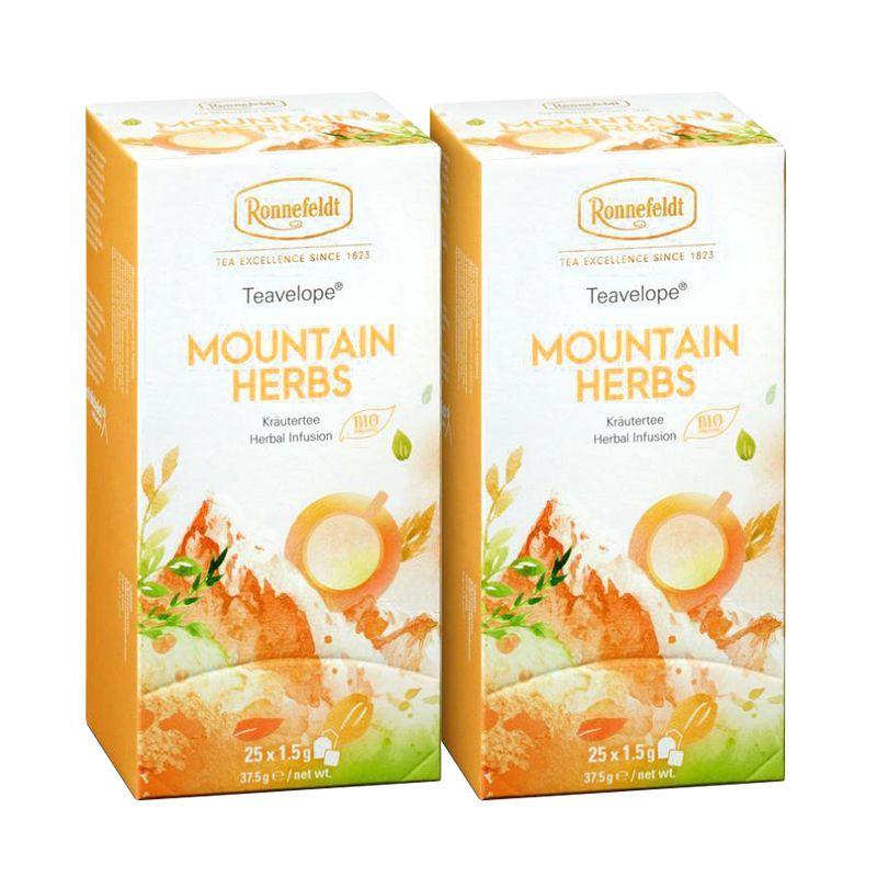 Ronnefeldt Mountain Herbal Tea 25 Tea Bags x 2 Packs