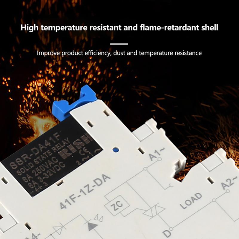DA41F Ultra Thin Solid State Relay Module DC Control AC Din Rail Mount High Precision Control for Instrumentation Equipment