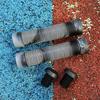 Multicolor Striped Non-Slip Rubber Handlebar Grips - Shock Absorbing & Soft for Mountain Bikes.