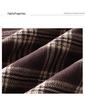 Women's Retro Brown Plaid Woolen High Waist A-Line Skirt - Elegant Slimming Mid-Length for 2025 Autumn/Winter