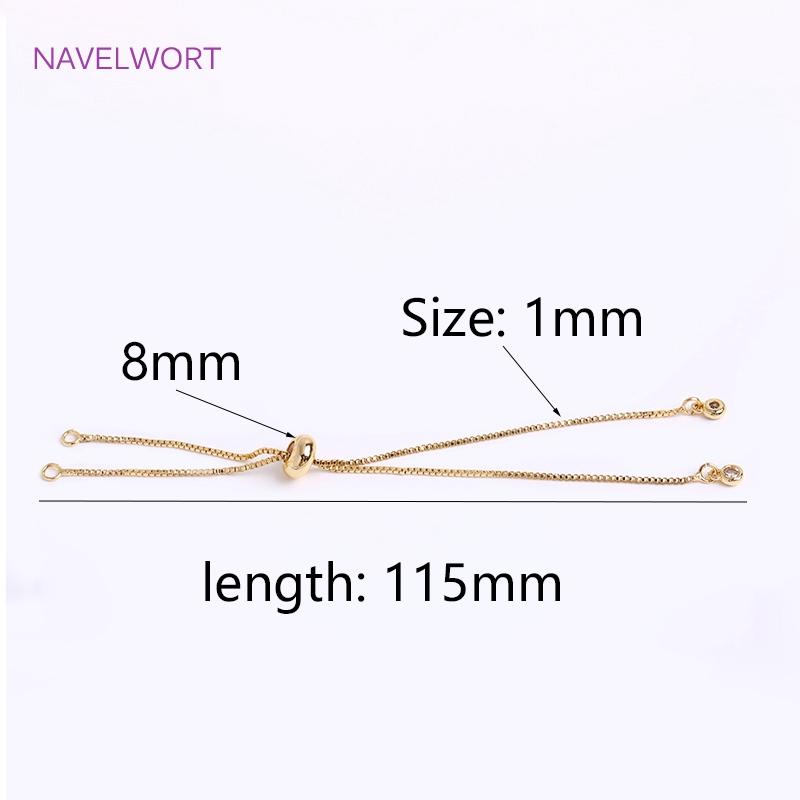 

Wholesale 18K Gold Plated 1.0mm Box Chain Bracelet Component,Brass Metal Bracelet Making Supplies Jewellery Making Supplies 2 pieces