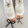 Sweet Pearls Beaded Bowknot Shoe Charm Sweet Shoe Charm Pendant Shoelaces Clip Decorative Pendant Gift for Women